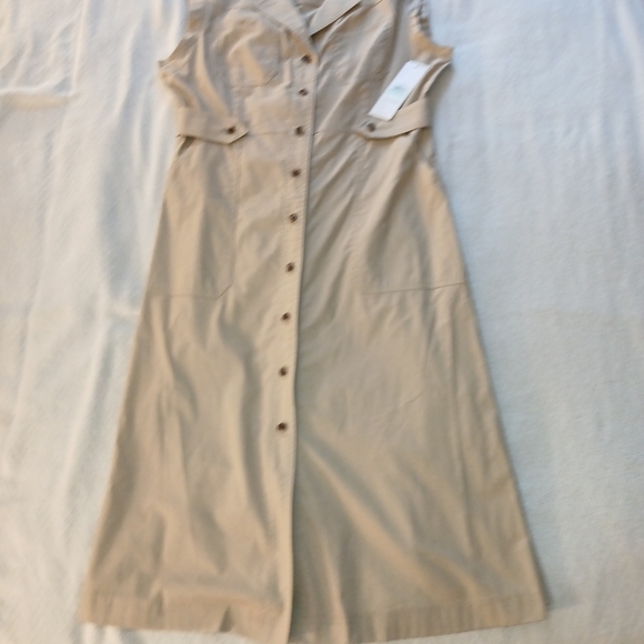 NWT Sz.8 Womens Calvin Klein Sleeveless Belted Dress - Picture 3 of 9